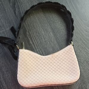 Rothy's Pink and Black Mini Shoulder Bag with Classic Style